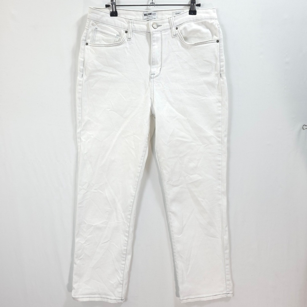 William Rast So Cheeky Jeans Women 31 High Rise Straight White Minimalist